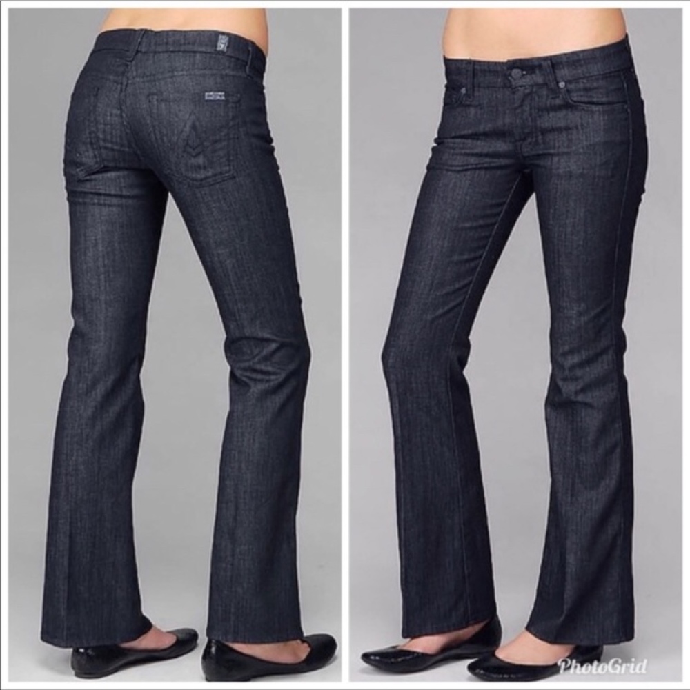 7For All Mankind "A Pocket" Lexie Petite Dark Wash
